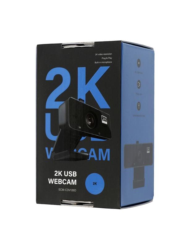 Kamera internetowa 2K 2560*1440/25fps ECM-CDV126D czarna