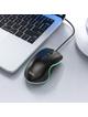 Myszka przewodowa Hoco USB A 1000 dpi z podświetleniem GM19 czarna