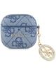 GUESS futerał do APPLE AirPods 4 GUA4P4E4CDB (PU 4G W/ Strass Charm) niebieski