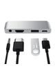 Adapter HUB 4w1 USB C Satechi Mobile Pro Hub ST-TCMPHS srebrny