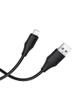 Kabel USB A do Lightning Hoco 2,4A silikonowy 1 m X124 czarny