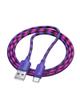 Kabel USB A do USB C Hoco 3A 1 m X116 gradient fioletowy