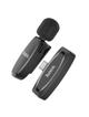 Mikrofon krawatowy bezprzewodowy USB C Hoco L15 czarny