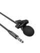 EOL Mikrofon krawatowy przewodowy Jack 3,5mm Hoco 2 m L14 czarny