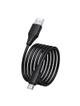 Kabel USB A do USB C Hoco 3A silikonowy 1 m X124 czarny