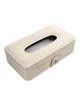 Pojemnik na chusteczki z paskiem beżowy
