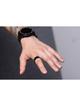 Smart Ring R8- inteligentny pierścień ceramiczny ze stacją ładującą rozmiar 18mm czarny