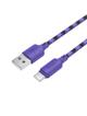 Kabel USB A do USB C Hoco 3A 1 m X116 gradient fioletowy