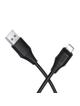 Kabel USB A do Lightning Hoco 2,4A silikonowy 1 m X124 czarny