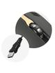 ART myszka komputerowa przewodowa USB A 2400 dpi AM-98 czarno złota