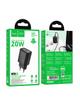 Ładowarka sieciowa do telefonu Hoco USB C QC PD 20W N60 czarna
