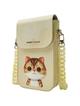 NIMMY torebka na telefon BIG EYED PET 2.0 Cat khaki