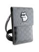 KARL LAGERFELD torebka uniwersalna na telefon KLWBSAKHPCG (Saffiano Mono Choupette) srebrny
