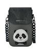 NIMMY torebka na telefon BIG EYED PET 2.0 Panda czarna