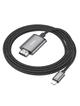 Kabel Lightning do HDMI Hoco 1080p 2 m UA27 stalowy szary