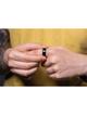 Smart Ring R8- inteligentny pierścień ceramiczny ze stacją ładującą rozmiar 20mm czarny