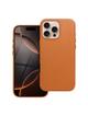 Futerał LEATHER MAG COVER kompatybilny z MagSafe do IPHONE 16 Pro Max pomarańczowy