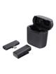 Mikrofon krawatowy bezprzewodowy Typ C z etui ładującym S11 czarny