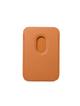Portfel magnetyczny na karty LEATHER MAG WALLET kompatybilny z MagSafe  pomarańczowy