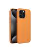 Futerał do iPhone 15 PRO MAX Leather Mag Cover zgodny z MagSafe pomarańczowy